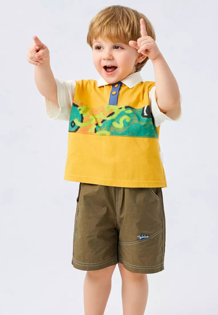 Graphic Printed Polo T-Shirt