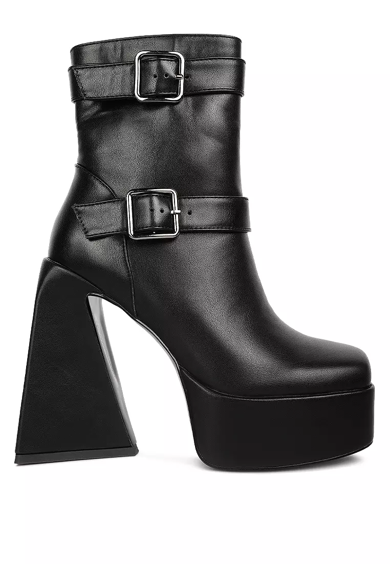 Discount on London Rag  shoes - SKU: Black High Platform Heel Ankle Boot