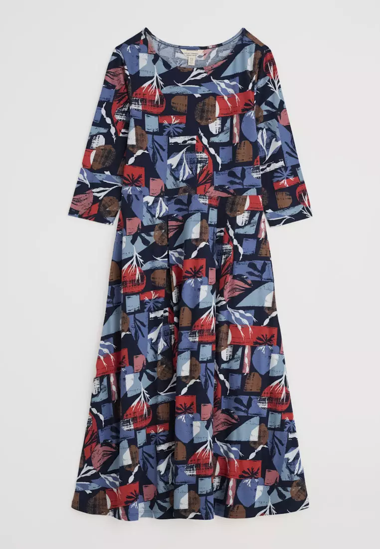 Seasalt Cornwall Multi 3/4 Wild Bouquet Dress