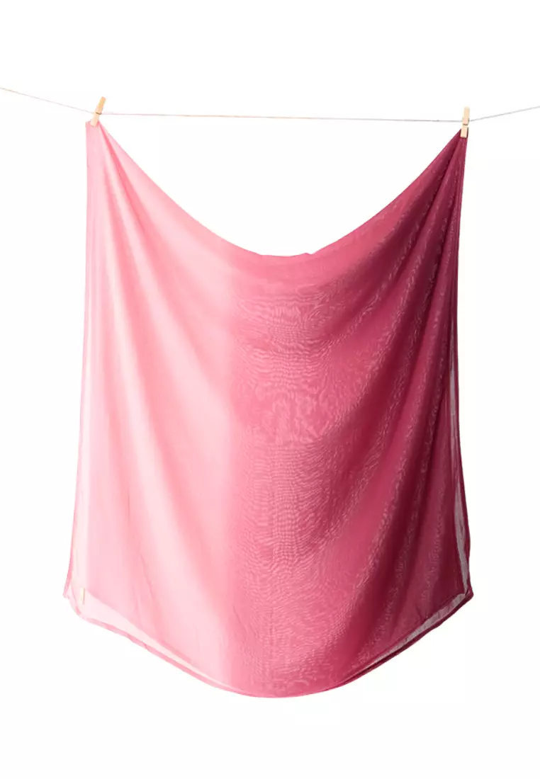 Bellaya Viscose Shawl Gradasi | Hijab Pashmina Viscose - Cotton Pink