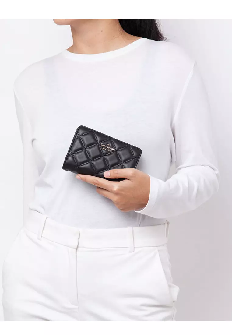 Buy Kate Spade Kate Spade Natalia Medium Compact Bifold Wallet Black
