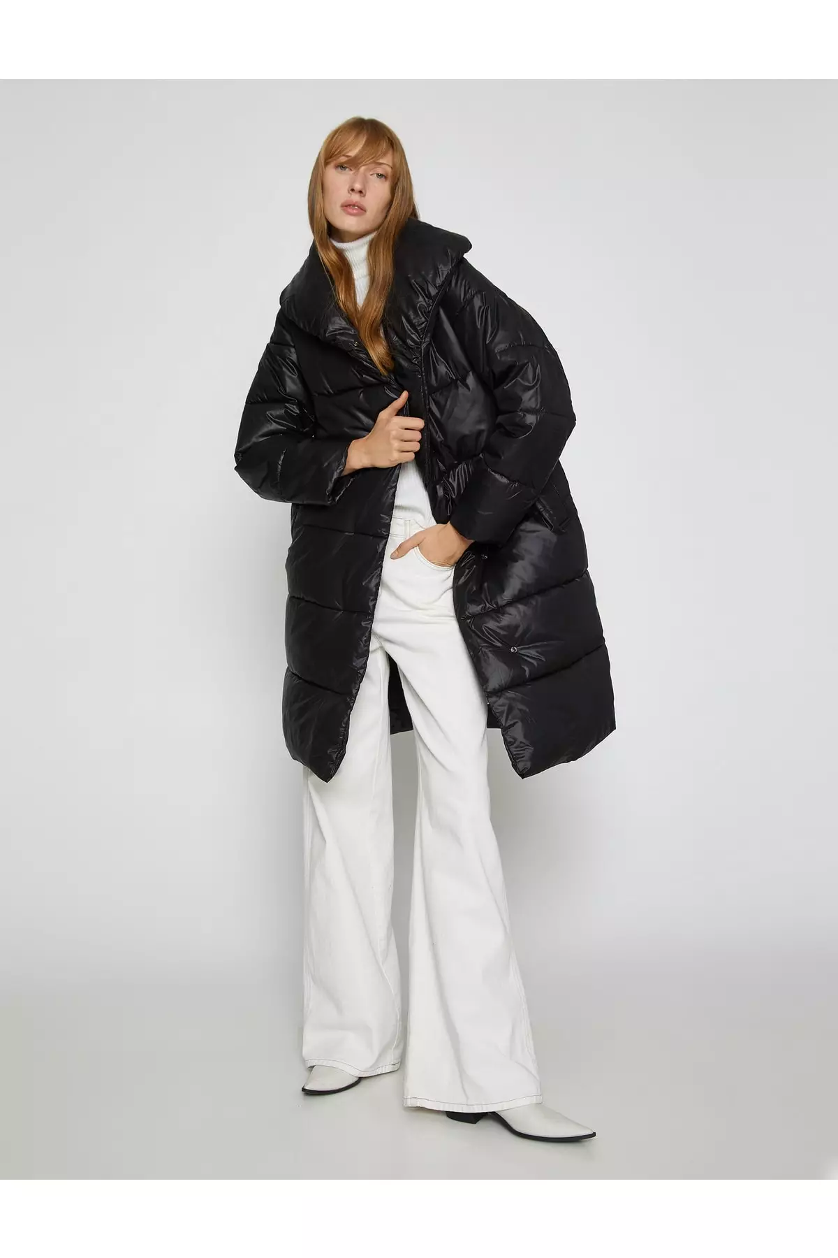 Down puffer outlet long coat