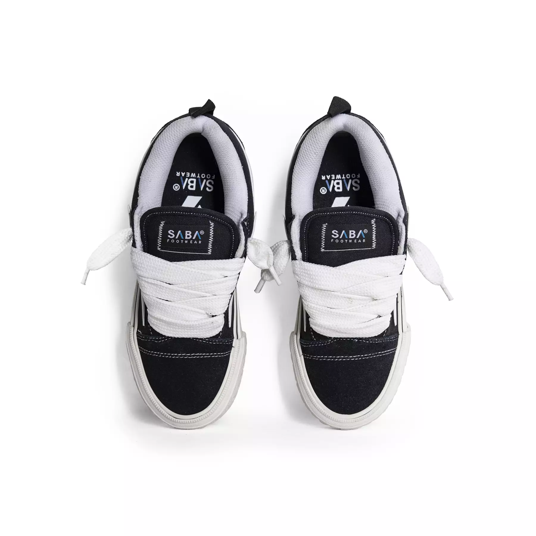 SABA Zeus Black White - Sepatu Sneakers Pria Wanita
