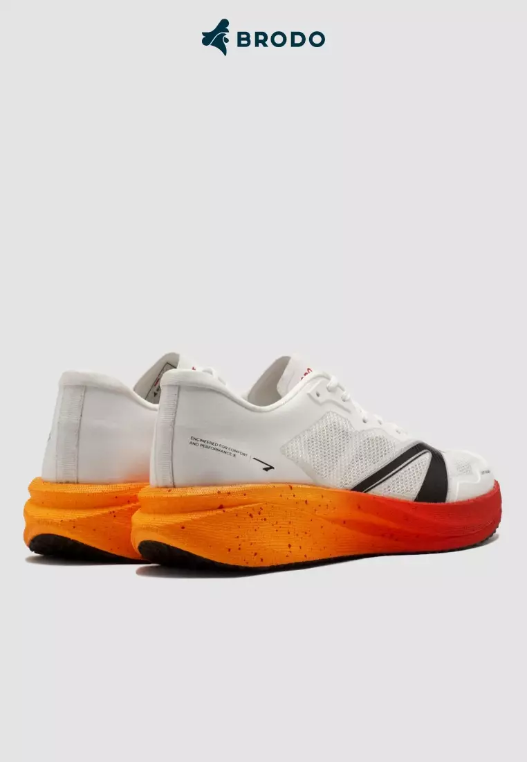 BRODO - Running Shoes Active Krakatau 2.0 White Lava Red