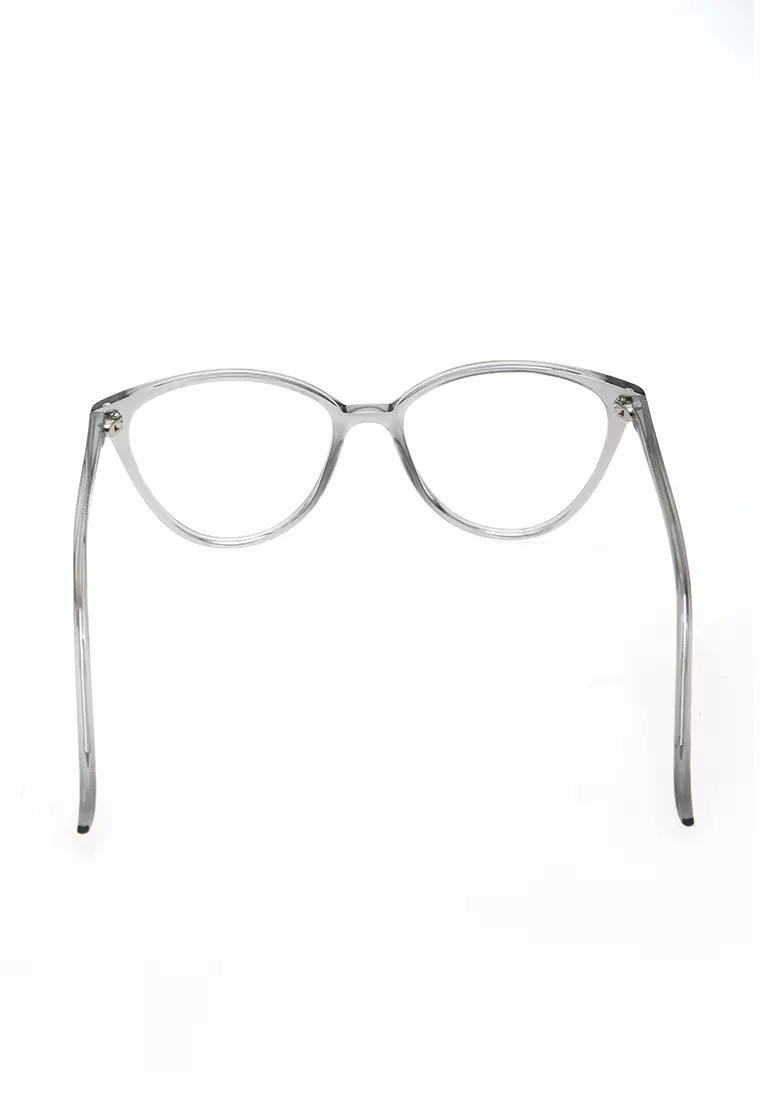 Kiano Kacamata Wanita Cat Eye Design Glasess Frame Material Plastic ORIGINAL - Gray