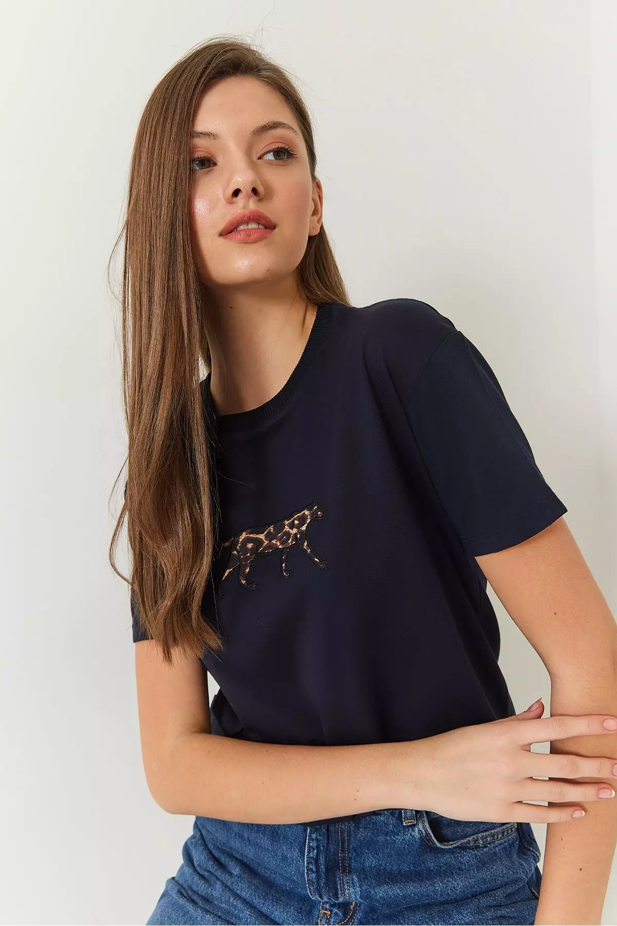 Women's Leopard Print T-Shirt 60602006