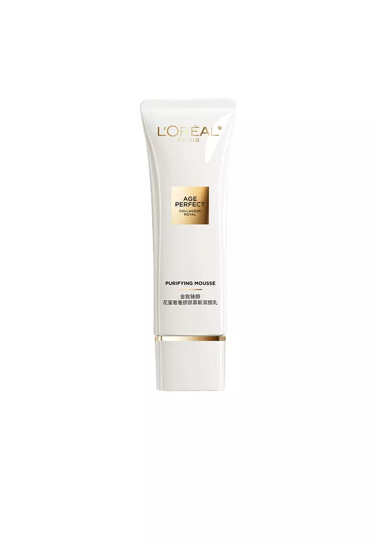 L'Oréal Paris - Loreal 金致臻顏花蜜奢養膠原慕斯潔顔乳 125ml