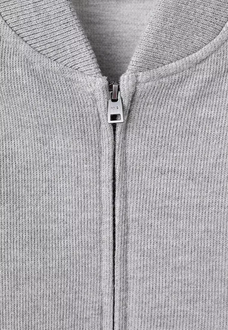 Bomber Jacket with Zip