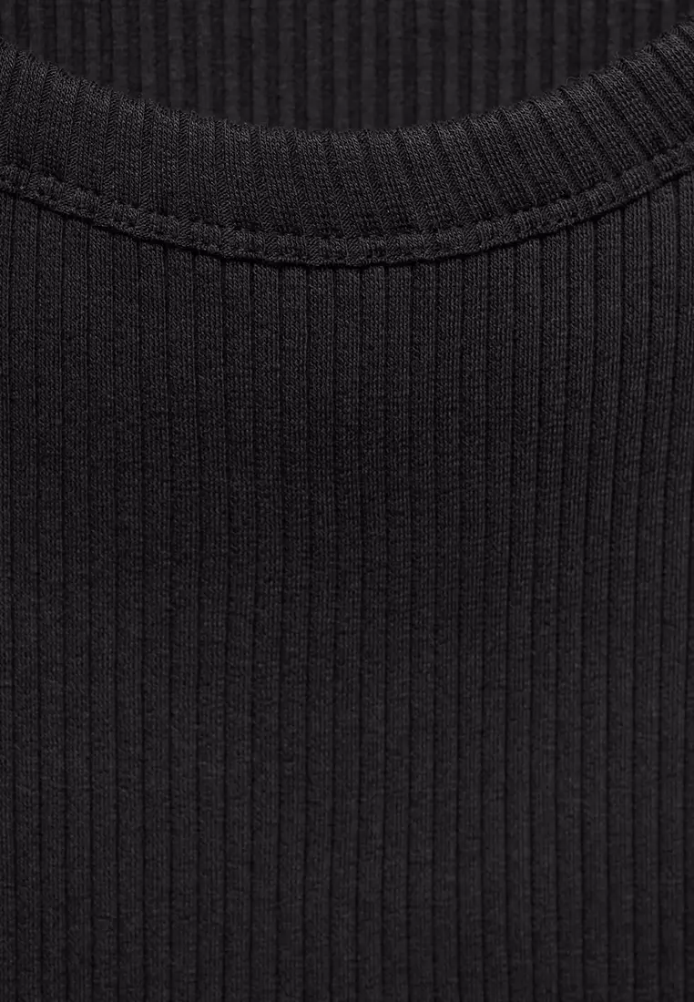 Slim-Fit Ribbed Tank Top