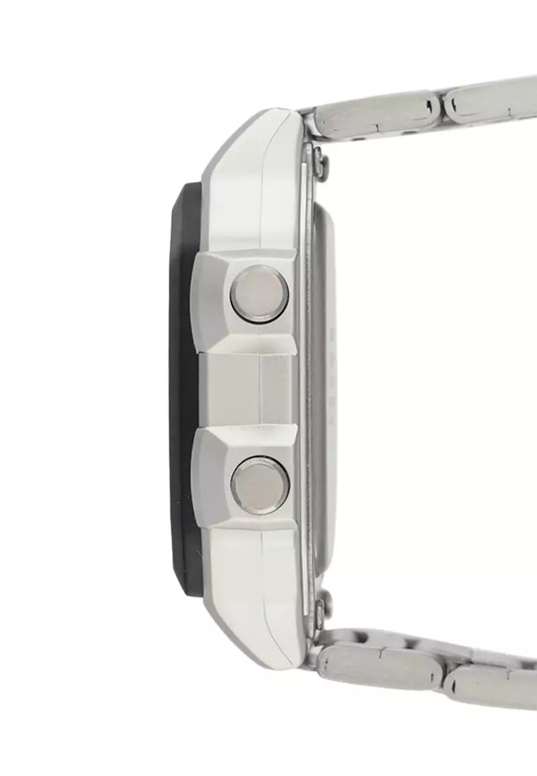 Casio Jam Tangan Pria - Silver Black -  Stainless Steel - AE-1200WHD-1AVDF
