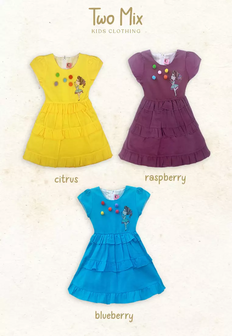 Two Mix - Dress Bayi Perempuan Santai 0-12 Bulan 4344