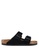 Birkenstock black Arizona Suede Sandals BD8FFSHA2B657CGS_1