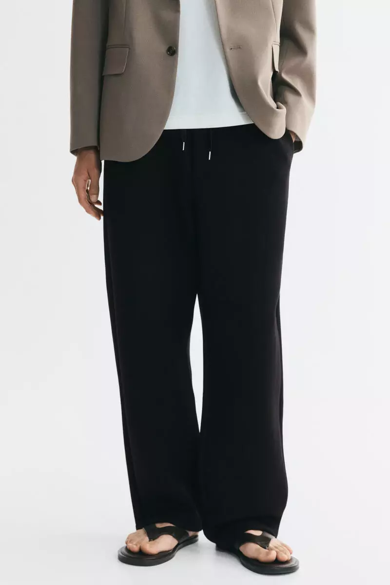 Relaxed Fit Scuba barrel joggers