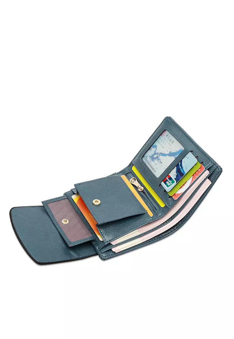 Women's Short Wallet / Purse - Blue