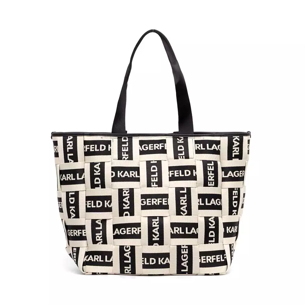 Karl Lagerfeld Man's K/Monogram Jacquard Tote Bag