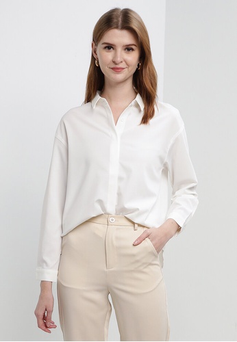 Chicalot Long Sleeve Flowy Shirt | ZALORA Malaysia