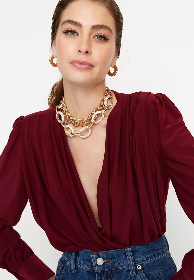 Gathered Detailed Bodysuit