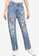 PIMKIE blue Patch Straight Jeans 2B492AA8DEC43AGS_1