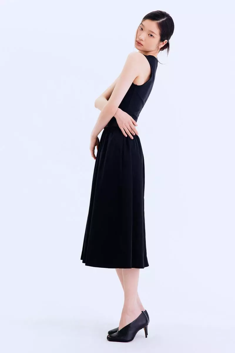 Sleeveless cotton dress