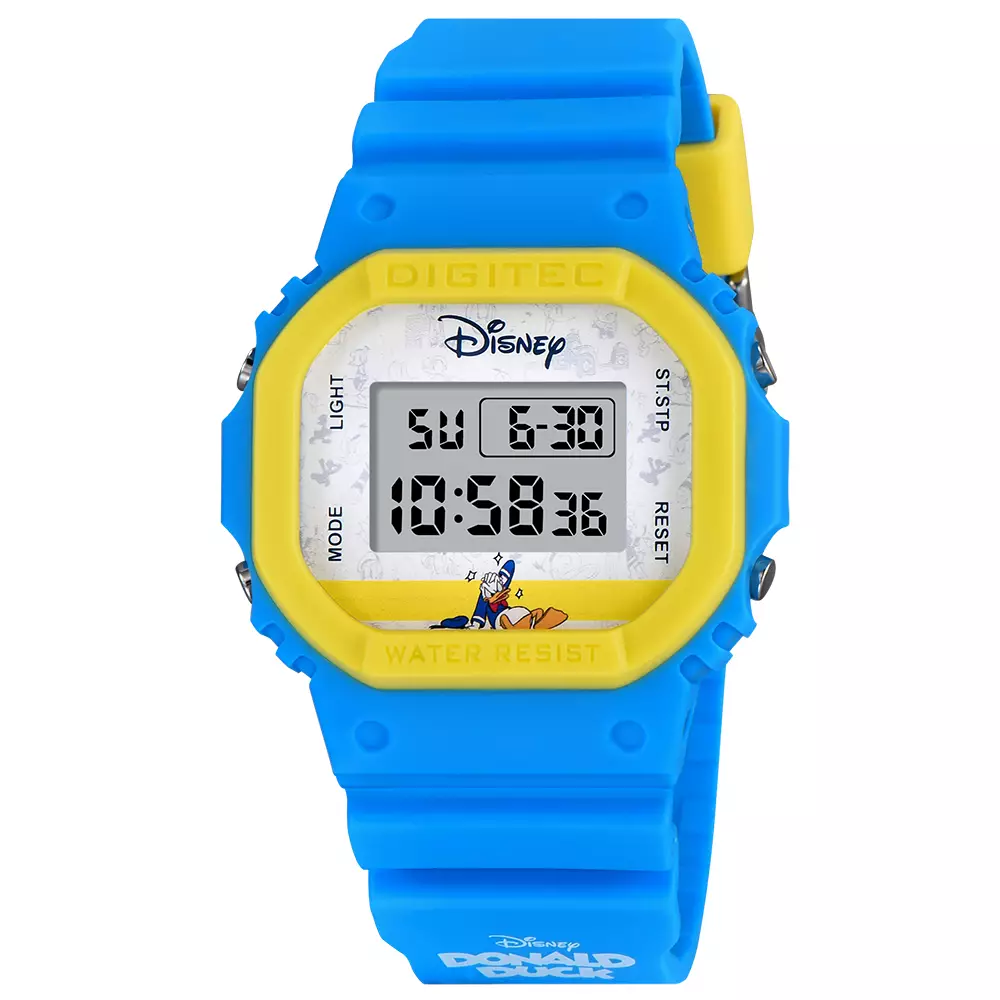 Digitec Jam Tangan Pria - Blue Yellow- Resin - MDG-6100T-DD-BLY-1W