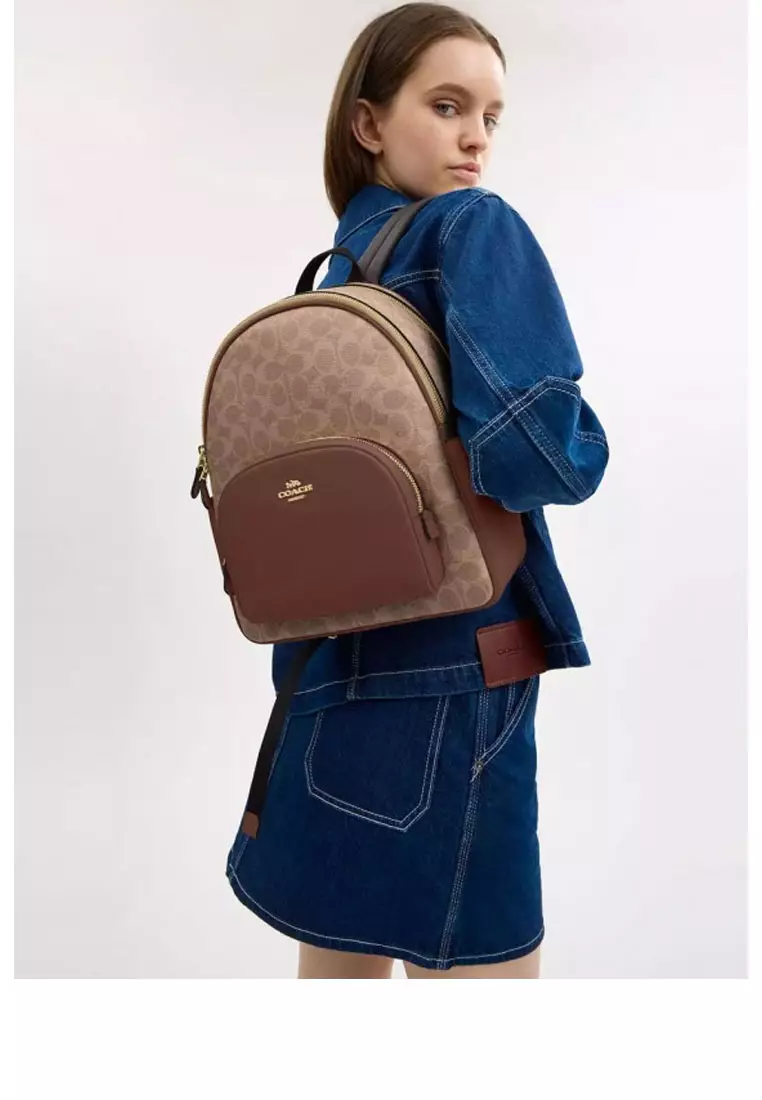 Coach Court Backpack In Signature Canvas 2026 | Buy Coach Online