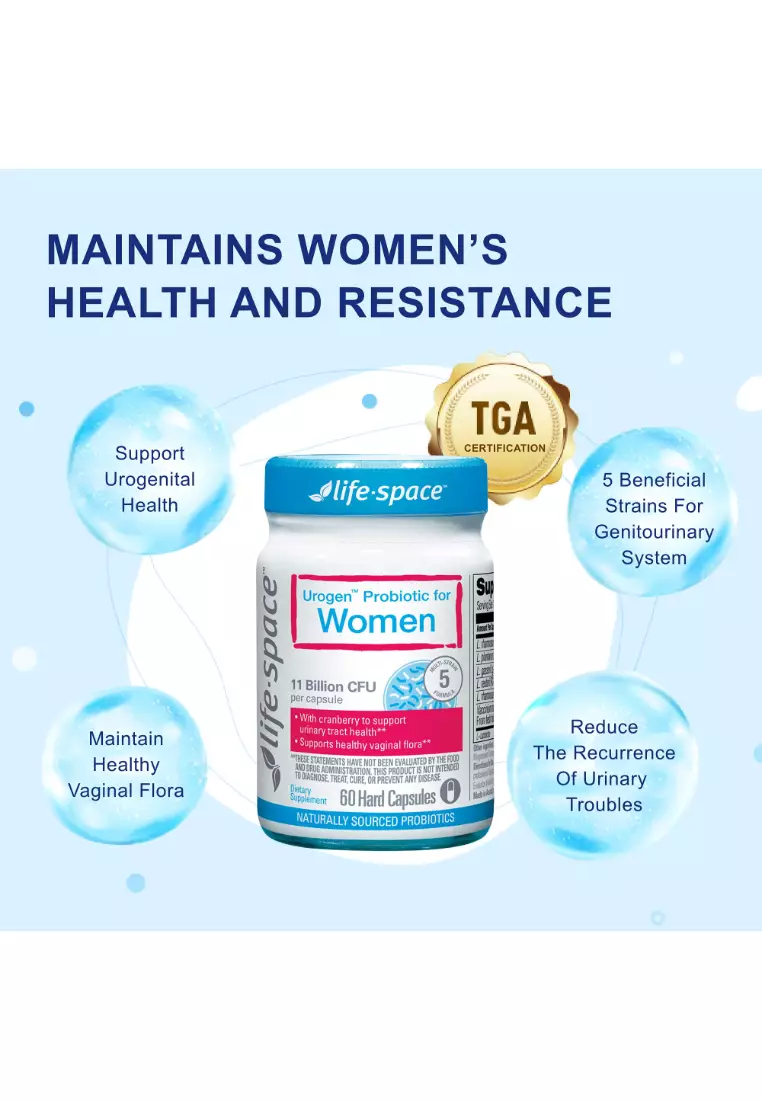 Life Space - life space urogen probiotic for women 60 capsules