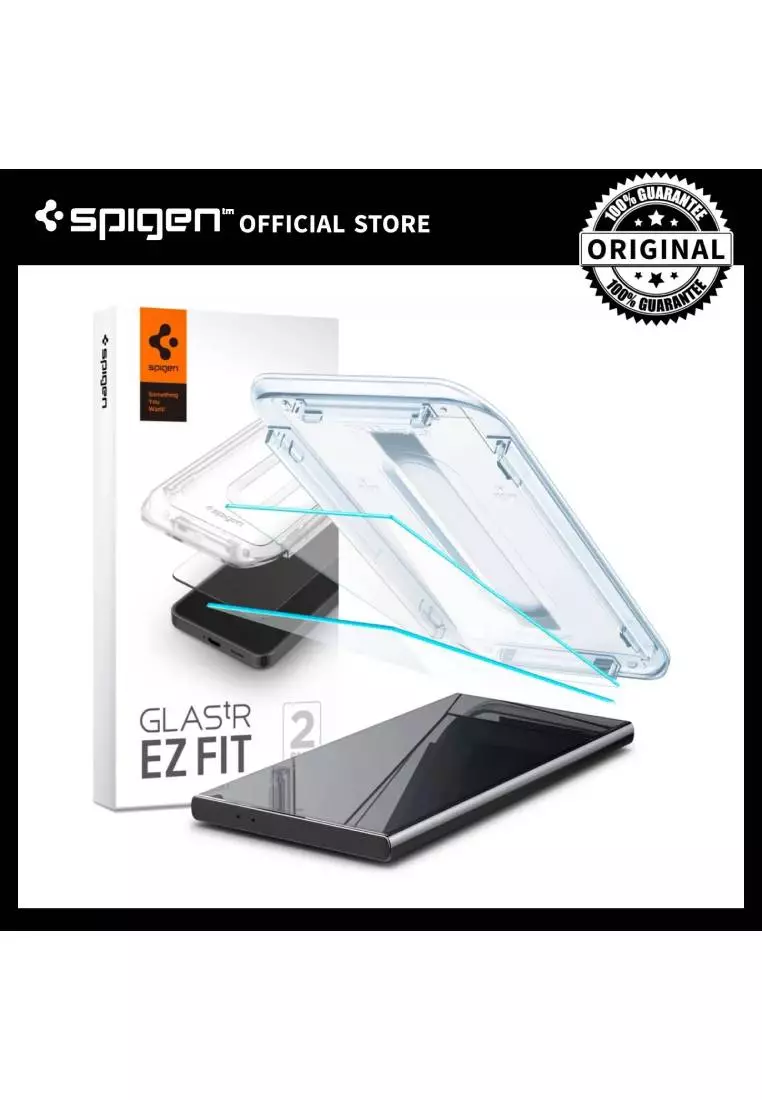 iPhone XR Screen Protector, Spigen Glas.tR Slim EZ Fit Tempered Glass  (2Pack)
