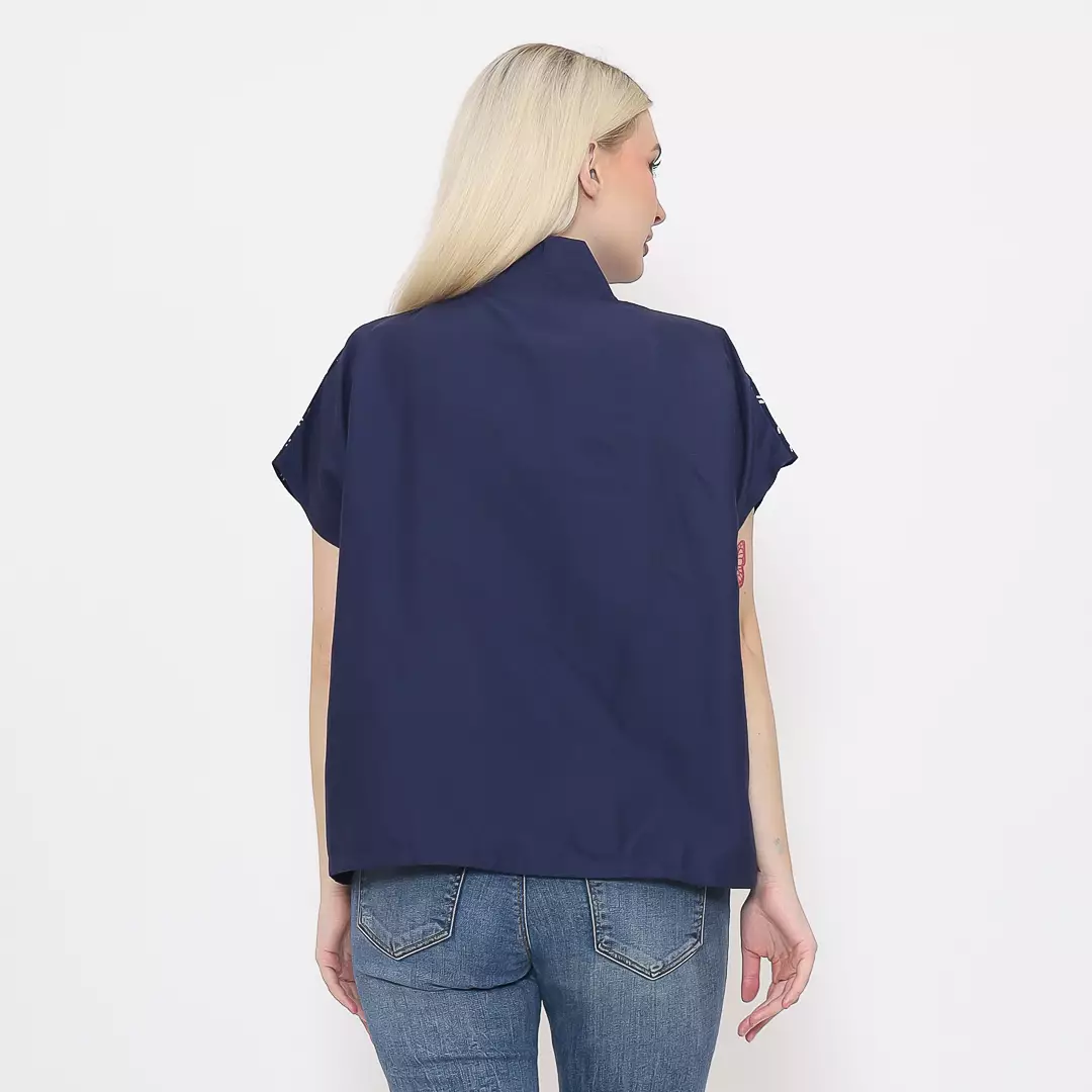 Blazer Batik Wanita - Bhatara Batik Everly - Atasan Batik Modern Lengan Pendek