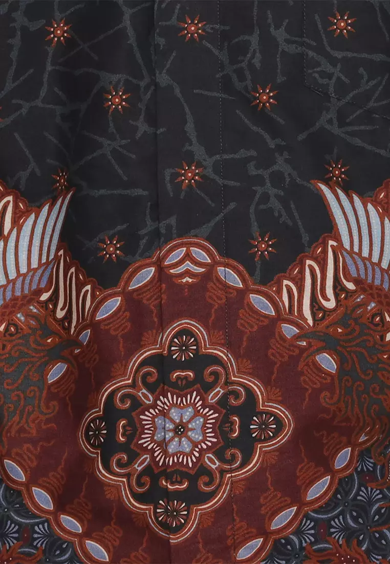 My Aksa Batik Pria Kemeja Furing Koko Panjang Eros Electra