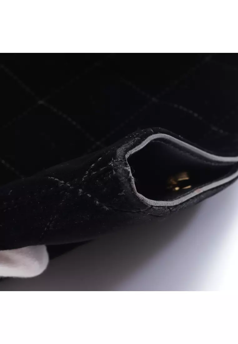 Buy Chanel Pre-loved CHANEL matelasse Handbag Velor leather black gold  hardware 2023 Online