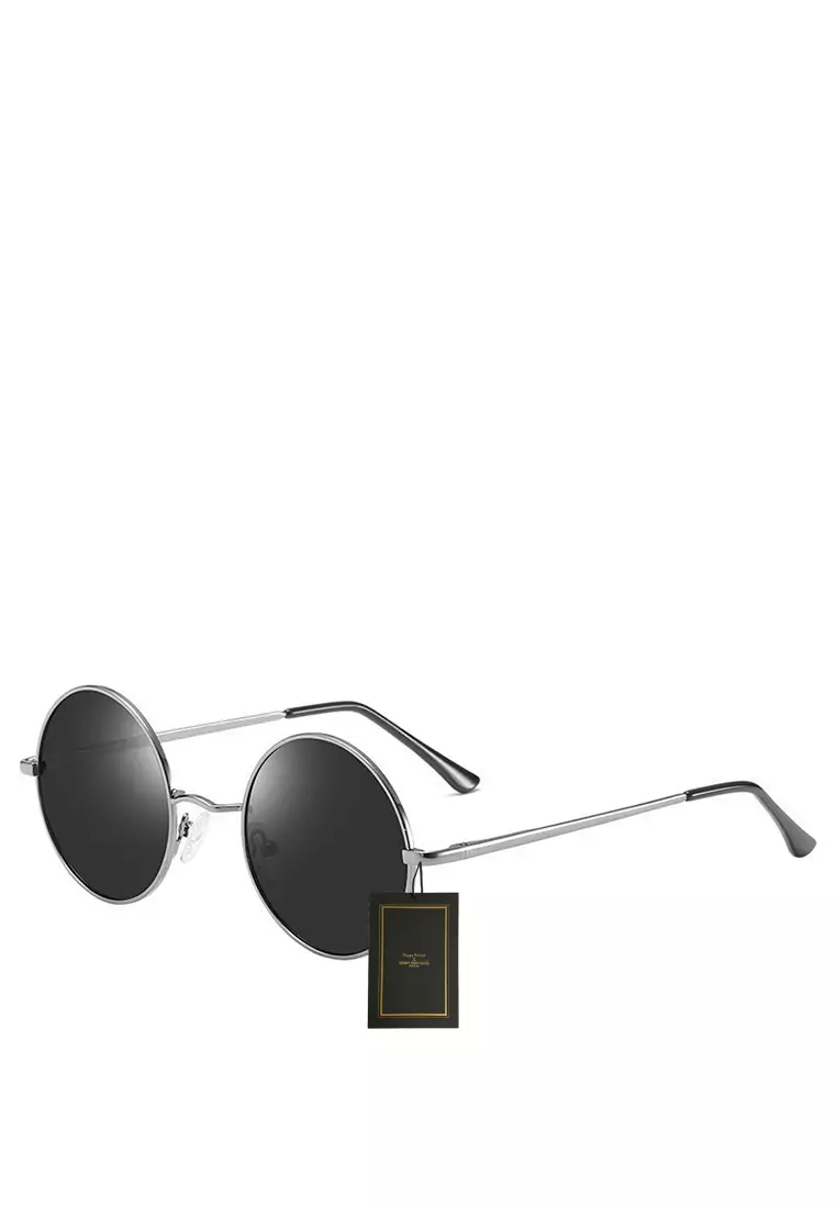 Metal Material Round Frame Sunglasses WD801