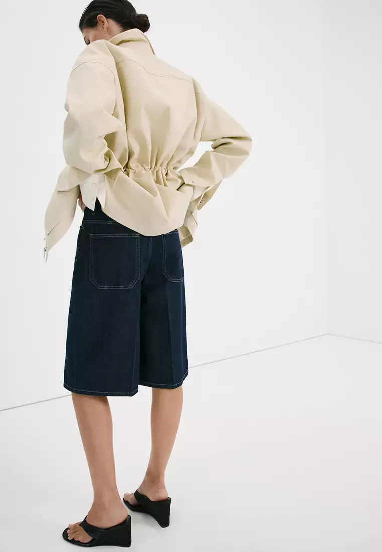 Mid-Rise Denim Bermuda Jorts