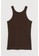 H&M brown Ribbed vest top EB22EAAA3DE6BEGS_4