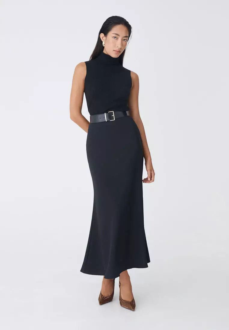 Caris Flared Maxi Skirt