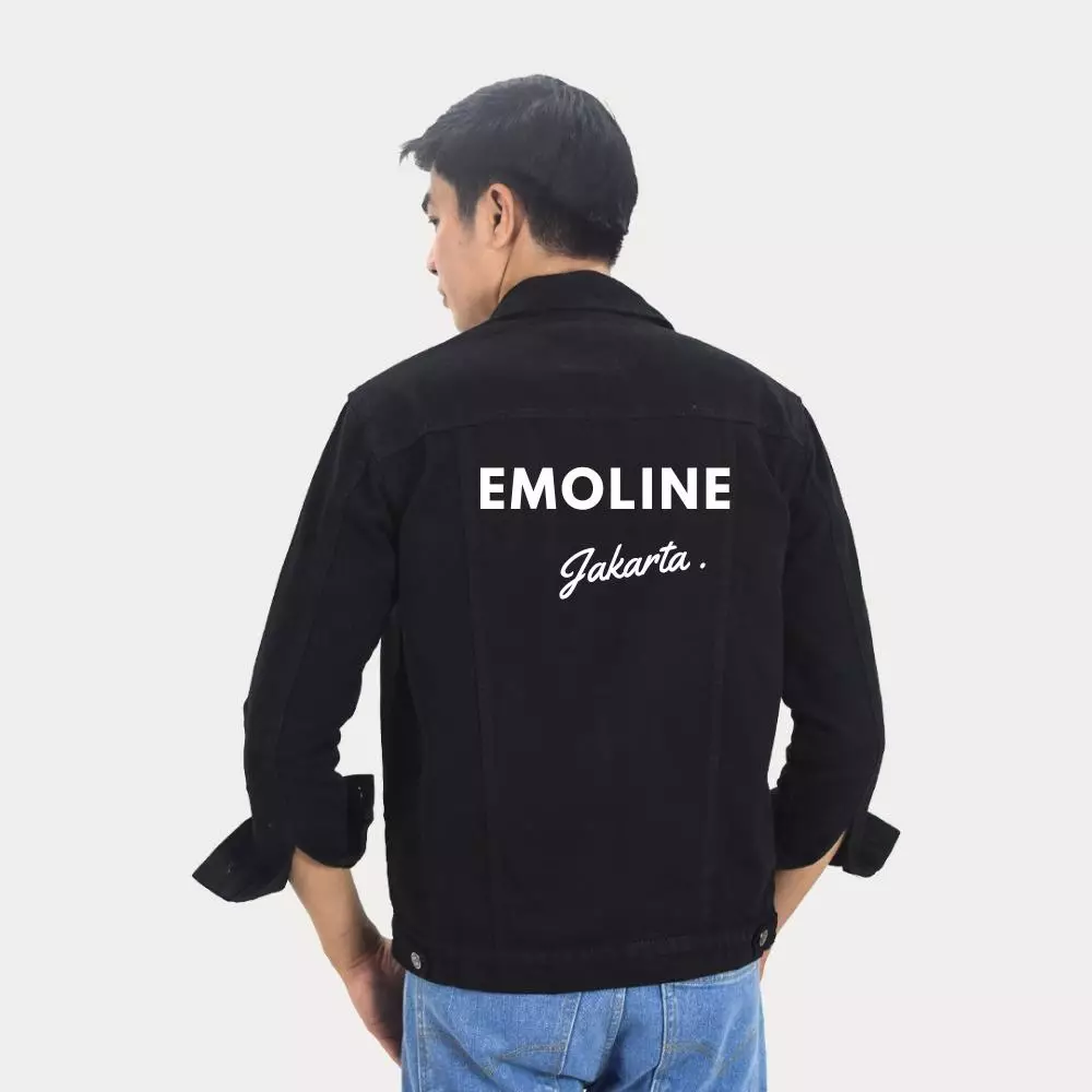 Jual Emoline EMOLINE Jaket Jeans Pria Agis Hitam Original 2024 | ZALORA ...