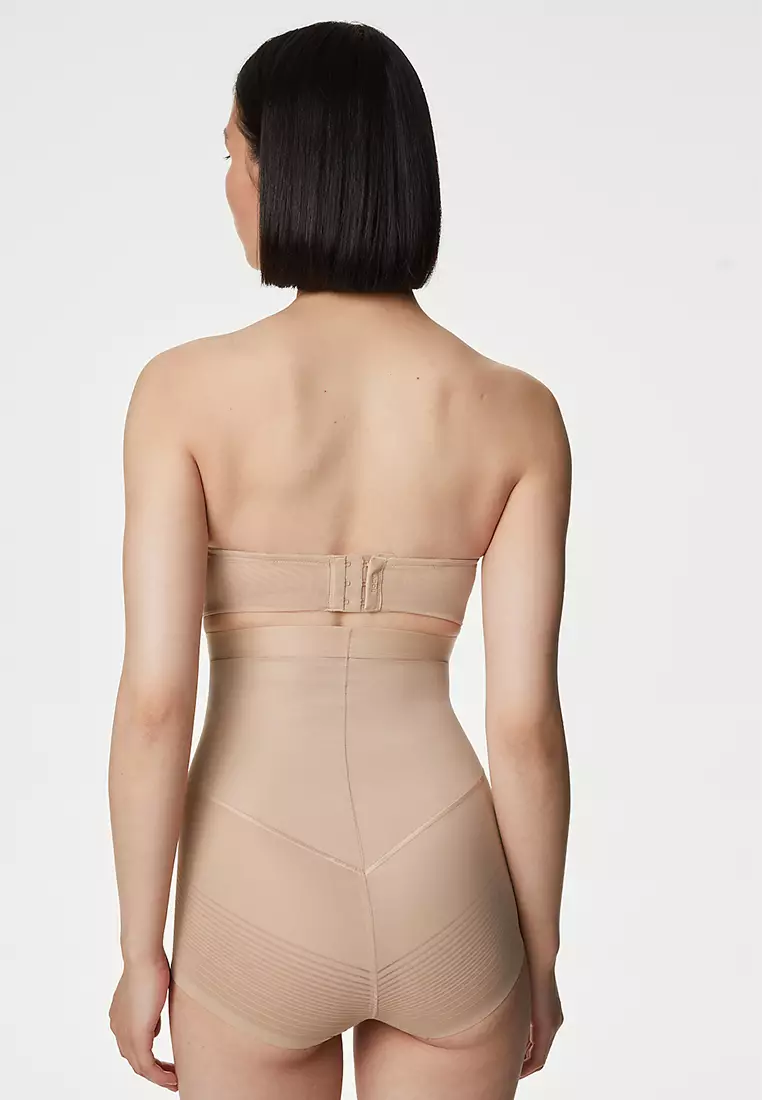 Firm Control Sheer Stripe Waist Cincher Knickers