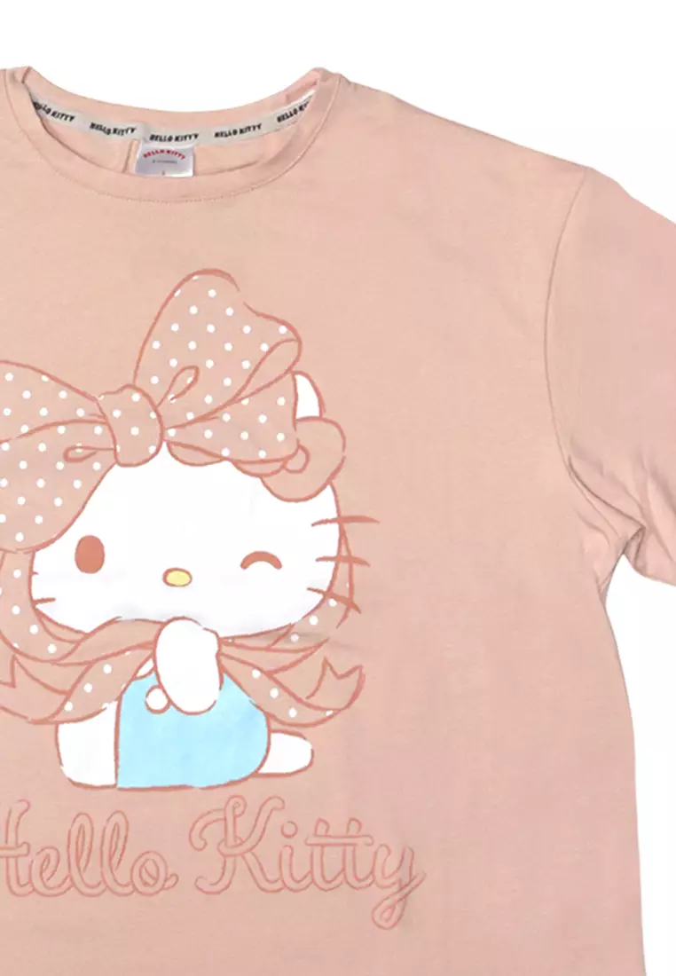 Ladies Licensed Graphic T-Shirt "Hello Kitty Ribbon"
