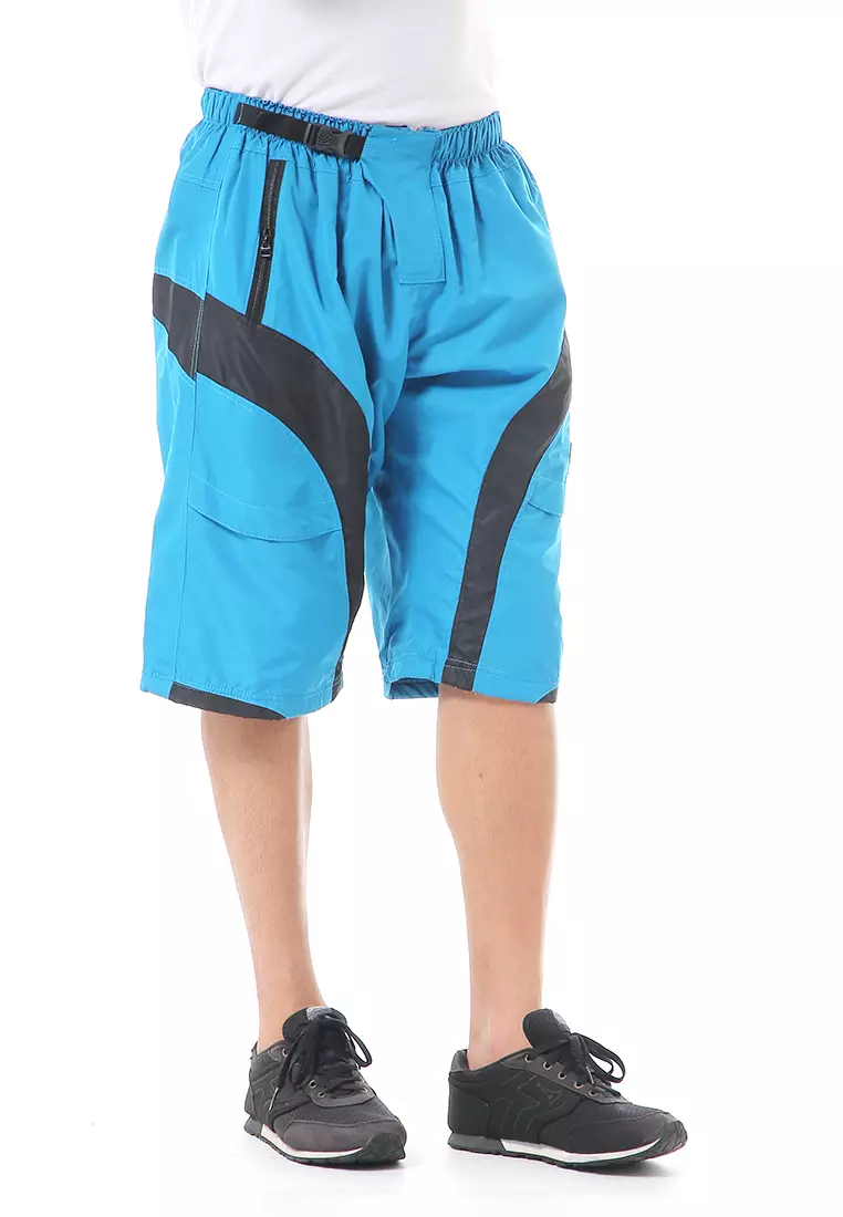 Grissham Celana Cargo Pendek Pria Motif List Short Pants Kasual Material Parasut ORIGINAL - Turkish