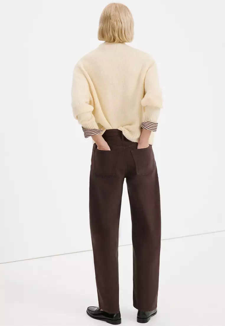 High-Waisted Barrel Jeans