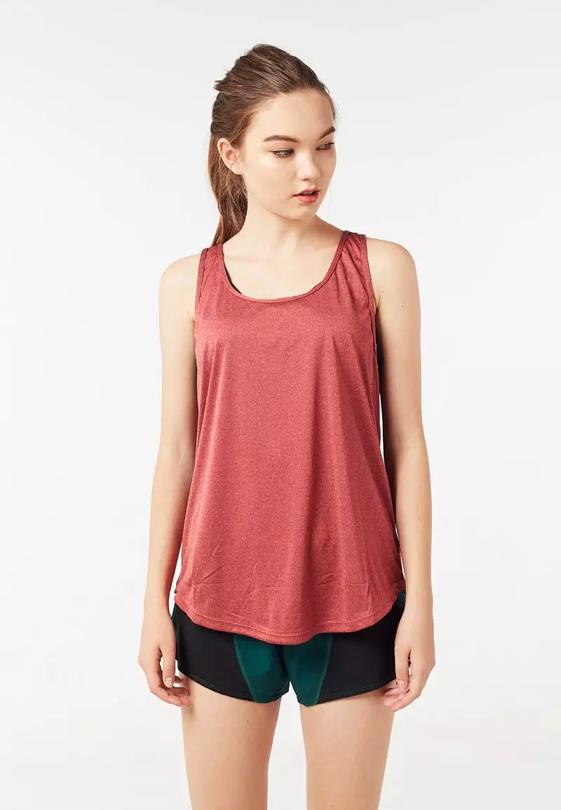 Red sports sale tank top