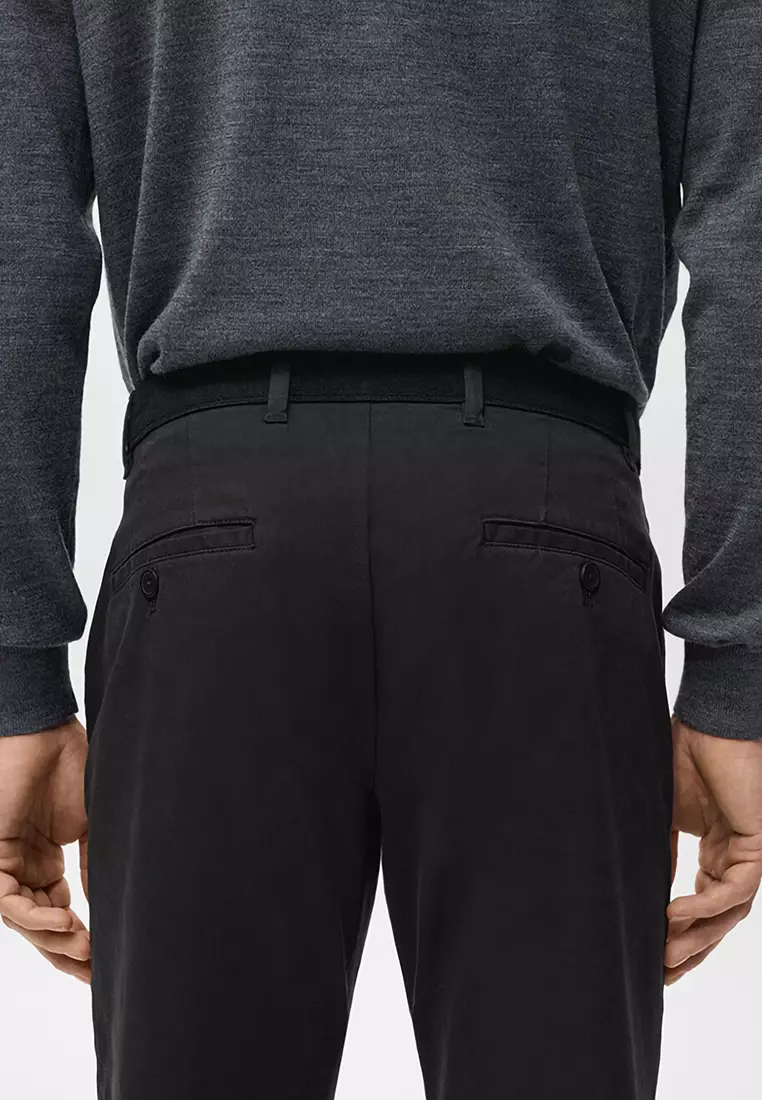 Prato Cropped Tapered Chino Trousers