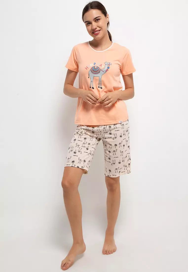 Pyjama Pijama Short Sleeve Short Pants Sleepwear