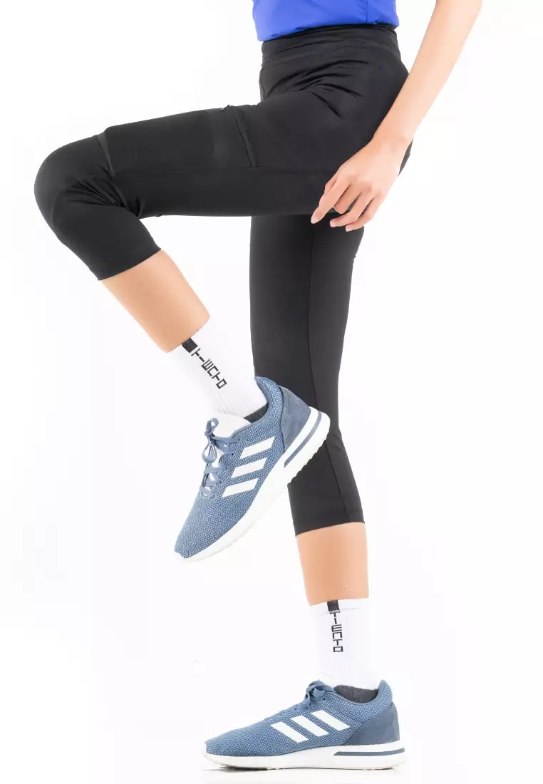 Tiento Celana Legging Evolution 3/4 Pants with Hidden Pocket Women