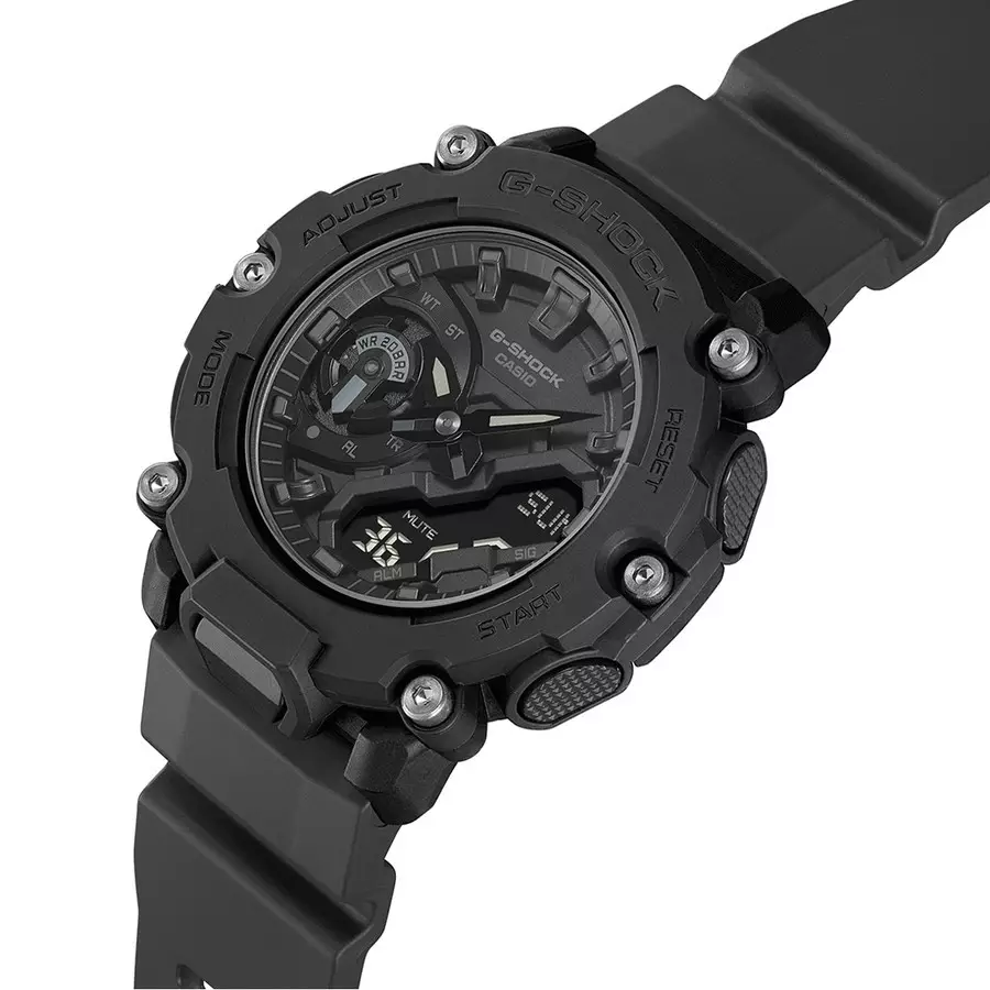Casio G-Shock GA-2200BB-1ADR Karet Hitam Full Hitam Cowok