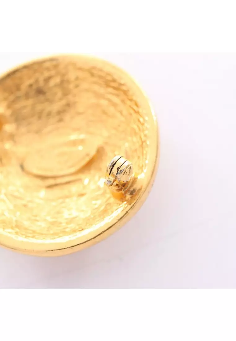 Buy Chanel Pre-Loved Chanel coco mark brooch GP gold 2026 Online | ZALORA