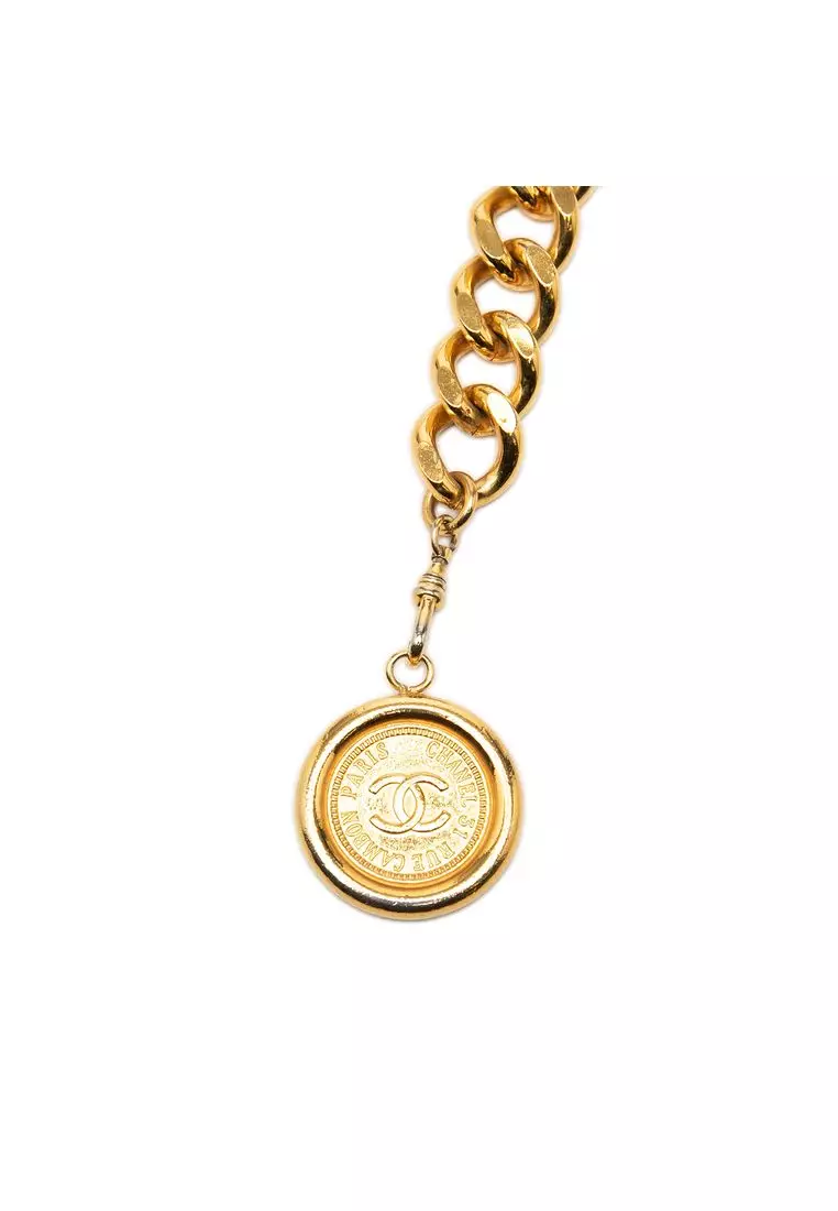 Pre-Loved Chanel Cc Gold Plated 31 Rue Cambon Medallion Chain Belt