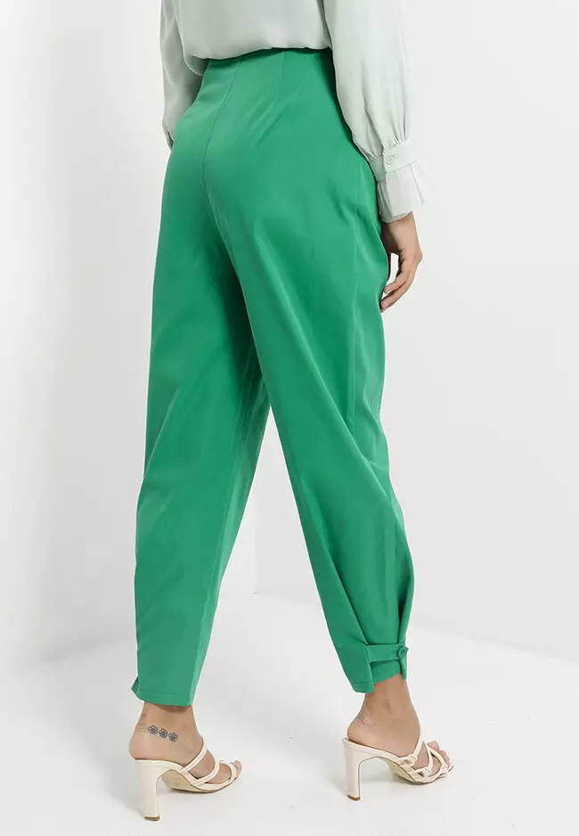 Buy Zalia High Waist Pants With Pleats Online