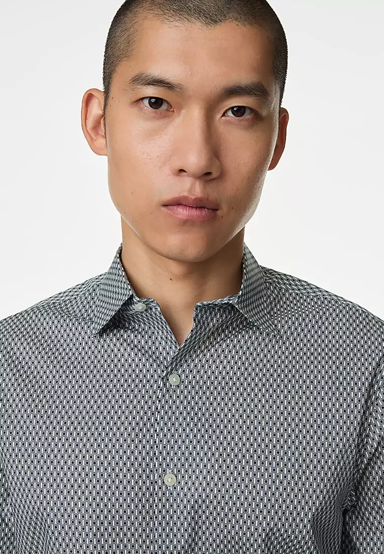 Regular Fit Easy Iron Pure Cotton Shirt
