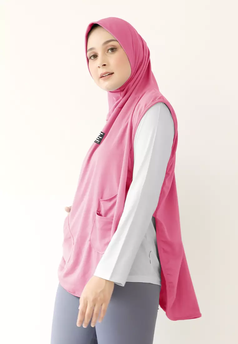 Hijab Vest Olahraga Nara Sporty Pocket - Fanta