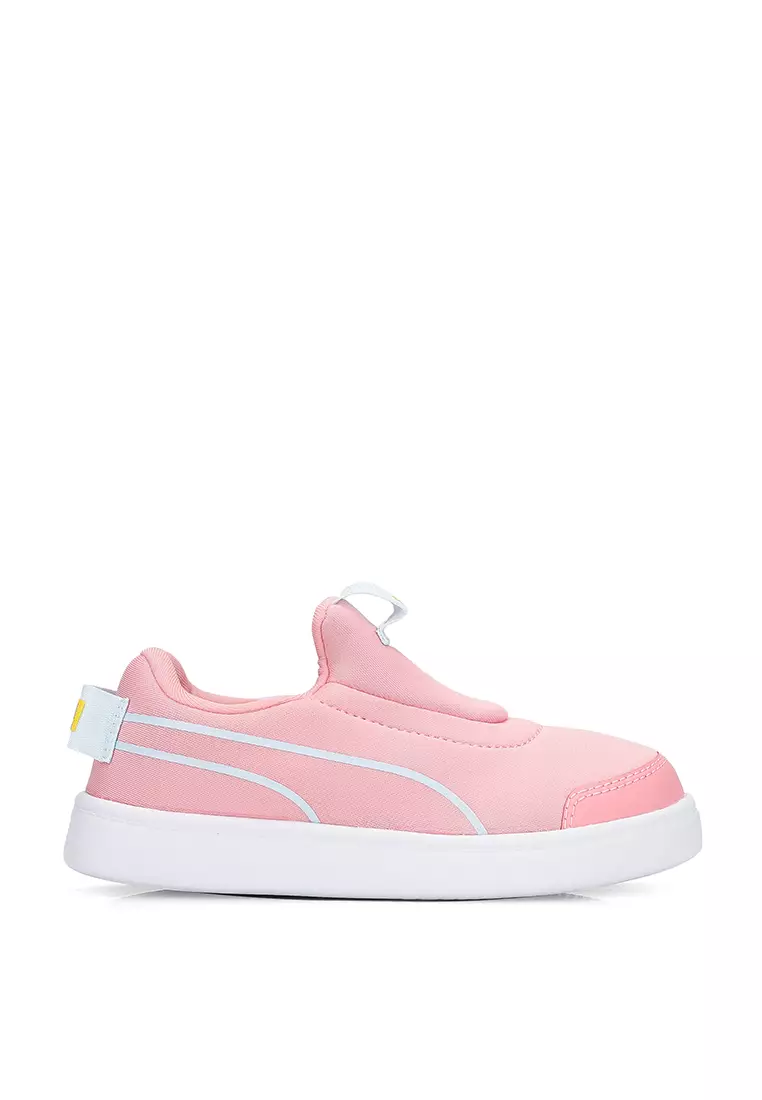 Discount on Puma  shoes - SKU: Courtflex V2 Slip-On Kids' Trainers